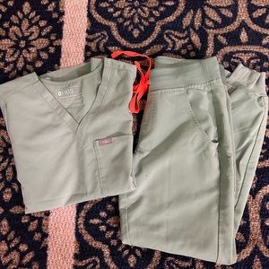 Figs scrub set in Jade